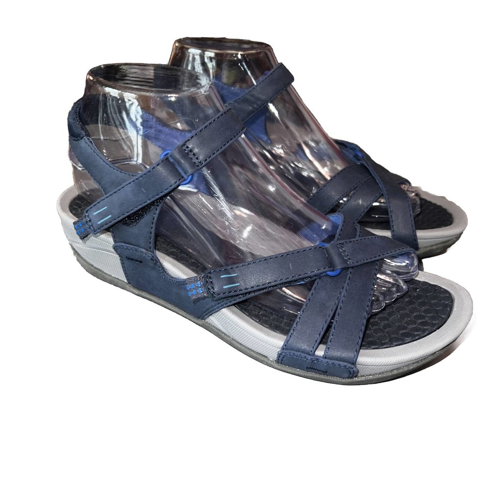 BareTraps Women's Danny Sporty Comfort Sandals Navy Blue Size 8 M